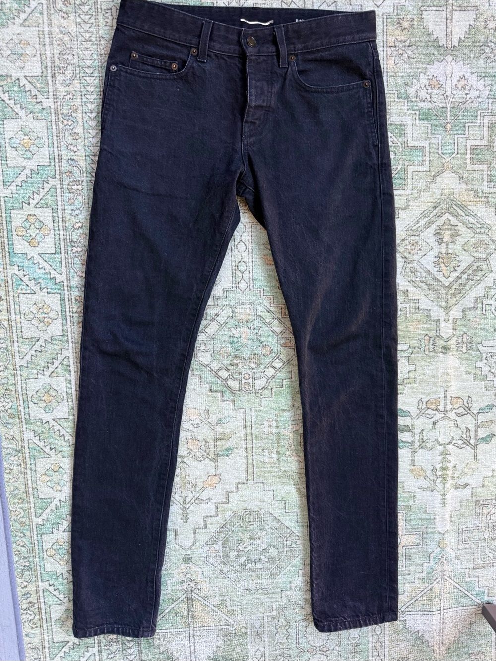 Yves Saint Laurent Dark Black Skinny Jeans